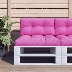 Textiel vidaXL Palletkussen 80 x 40 x 12 cm Stof Roze
