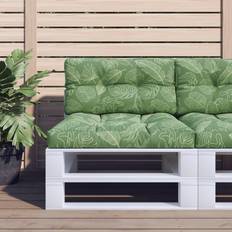 Textiel vidaXL Palletkussen Bladpatroon 70x40x12 cm Stof
