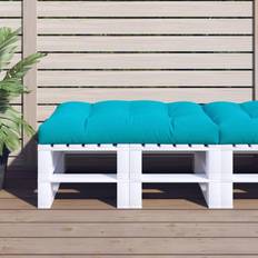 Textiel vidaXL Palletkussen 120x80x12 cm Stof Turquoise
