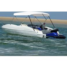 Boating vidaXL 4 Bow Bimini Top White 243x230-244x137 cm