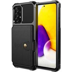 ExpressVaruhuset Samsung A52 4G 5G Iskunkest V Premium Cover 4-FACK Solid V3 Black