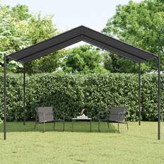 Gazebo e Accessori vidaXL Tenda a Baldacchino Antracite 4x4 m in Acciaio e Tessuto