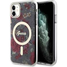 Guess iPhone 11 Cover Flower MagSafe Kaki