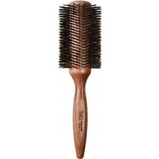 Wild Boar Bristle Brush Round Mahogany 70Mm