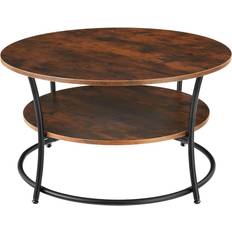 tectake Cromford Brown Coffee Table 80x80cm