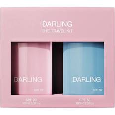 Resistente all'Acqua Scatole regalo e Set Darling Darlin Travel Kit 100 ML Crema Viso/Corpo SPF 30 + 100 ML Crema Viso/Corpo SPF 50