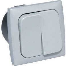 Seatec Dubbel 220V Flush Strömbrytare 60 x 54 x 65 mm