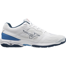 48 ½ Chaussures de handball Mizuno Wave Phantom 3 - White/Dark Denim/Blue Jasper