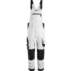 Snickers Arbeitsoveralls Snickers AllroundWork Stretch Bib and Brace Trousers - White/Black