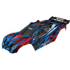 Traxxas Body, Rustler 4X4 VXL, blue/ window, grill, lights decal sheet (TRX-6717A)