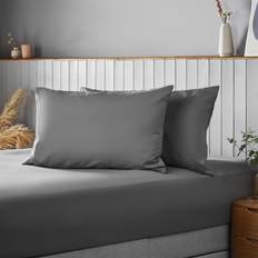 Rectangular Pillow Cases Silentnight Supersoft Charcoal Pillow Case Black