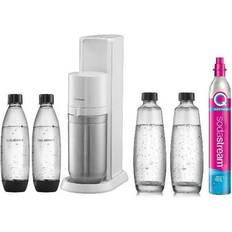 Machines à Soda SodaStream DUO Blanche + 2 Carafes + 2 Bouteilles