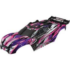 Traxxas Body, Rustler 4X4 VXL, pink/ window, grill, lights decal sheet (TRX-6717P)