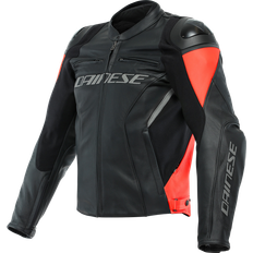 Dainese Racing 4 Motorrad Lederjacket - Schwarz/Rot