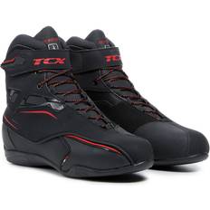 Zeta Waterproof Motorcycle Shoes - Black/Red
