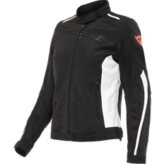 Dainese Hydraflux Air Lady D-Dry Jacket, Women's summer motorcycle, Black-White Black-White, 38