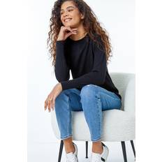 Women Jumpers Roman Plain Crew Neck Jumper