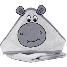 Fillikid Cura del Bambino Fillikid Asciugamano con cappuccio ippopotamo 75 x 75 cm grigio