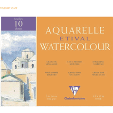 Blanc Papiers aquarelle Clairefontaine 4 x Aquarellblock 18x24cm 300g fein