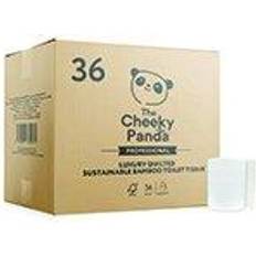 Cleaning Equipment & Cleaning Agents The Cheeky Panda Professional 3-Ply Bamboo Toilet Tissue Quilted