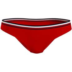 Nylon Partes inferiores de bikini Tommy Hilfiger Braga Bikini Globar Stripe Signature Rojo Mujer - Red/White