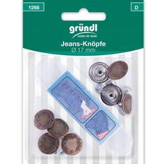 Knöpfe Gründl Jeans-Knöpfe Ø 17 mm 8 Stück