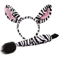 Wicked Costumes Zebra sæt bestående af ører og hale