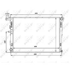 Computerkühlung NRF 53845 Kühler, Motorkühlung