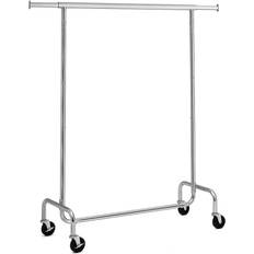 Steel Coat Hooks Songmics Heavy Duty Clothes Rack With Wheels Coat Hook