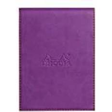 Purple Notepads Rhodia Clipboard Case Stapled Notepad N°12 Purple 8.5x12 cm