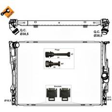 Refrigeración de Computadoras NRF EASY FIT 53474 Radiador Aluminio 600 458 32 con