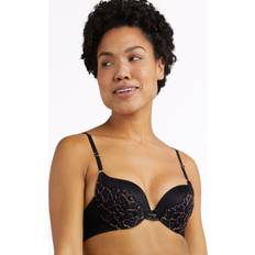 Maidenform Push Up & In Underwire Bra Black/Rose Gold Women's