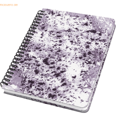 Sigel Spiral Notebook A5 Dotted Hardover Marble Pattern