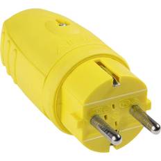 Jaune Multiprises as - Schwabe Gummistecker doppeltes Schutzkontaktsystem gelb 230V 16A IP44