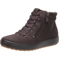 Ankle Boots ecco Women's Soft Tred Gore-TEX High Sneaker, Licorice, 10-10.5