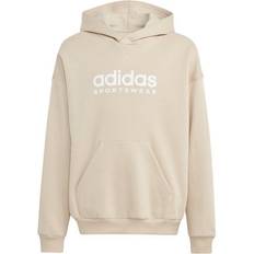 Adidas Hoodies adidas Junior Fleece Hoodie - Wonder Beige White