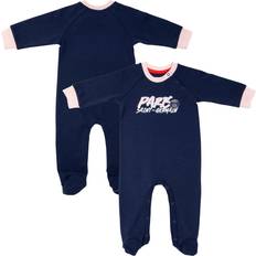 Soccer Uniform Sets Paris Saint-Germain Core Wordmark Graphic Sleepsuit Blue Baby Girl