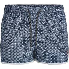 Jack & Jones Intelligence Løbe-badeshorts med print marineblå Marineblå blazer