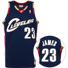 Basketbal Sportfan kleding Mitchell & Ness Nba-trui Cleveland Cavaliers Lebron James Bleu