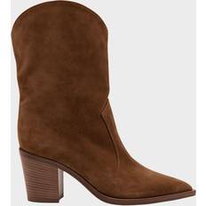 Gianvito Rossi Denver Suede Cowboy Boots - 70mm