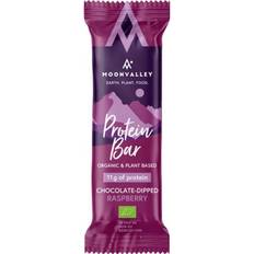 Moonvalley bar Moonvalley Ekologisk Chokladdoppad Proteinbar Hallon