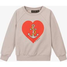 Mini Rodini 134 Overdele Mini Rodini Sailors Heart Sweatshirt Grey -104/110