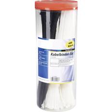 Black Cable Ties TRU Components 1566535 28530c209 Kabelbinder-Sortiment 200mm 2.50mm Schwarz, Natur 1000St