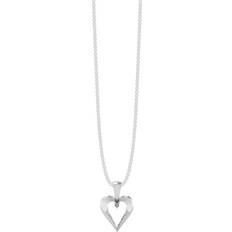Henrik Ørsnes Design Hjerte Karat Hvidguld Vedhæng med Diamant 0,02 Carat W/SI
