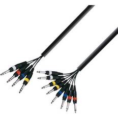 Kabler Adam Hall Multicore Cable 4 Jack stereo to 8 Jack mono 5 m K3 L8 VP 0500