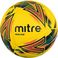 Mitre Delta Plus Football - Yellow/Black/Dark Orange/Dark Green