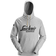 Hoodies Jumpers Snickers Workwear 2894 Logo Hoodie - Grey Melange