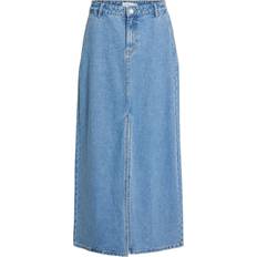 Vila Maxi Slids Denimnederdel