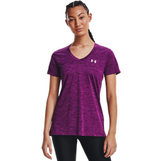 Under Armour Violet T-shirts Under Armour Twist Rivalry Female Camiseta de manga corta Fitness Morado