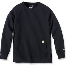 Carhartt Women Jumpers Carhartt Womens Relaxed Fit Lightweight Crew Neck Sweatshirt - Black
